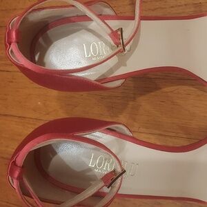Loriblu satin pink strappy sandals 40